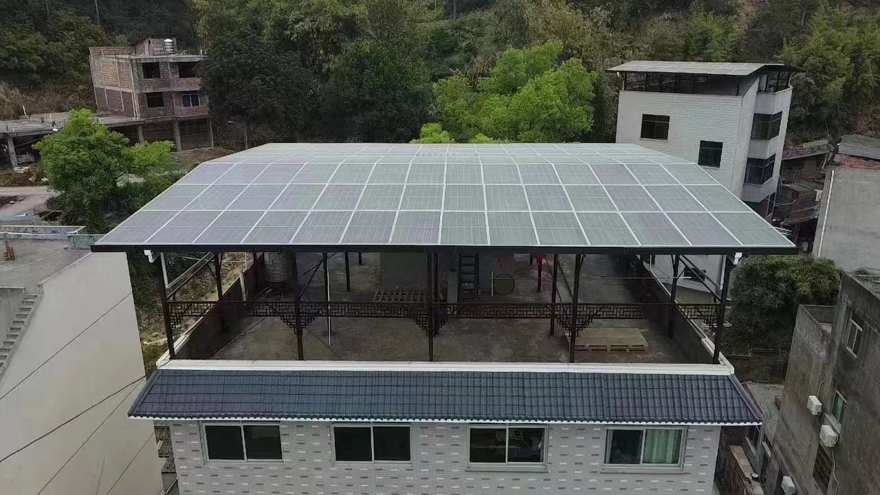 邵阳15kw+10kwh自建别墅家庭光伏储能系统